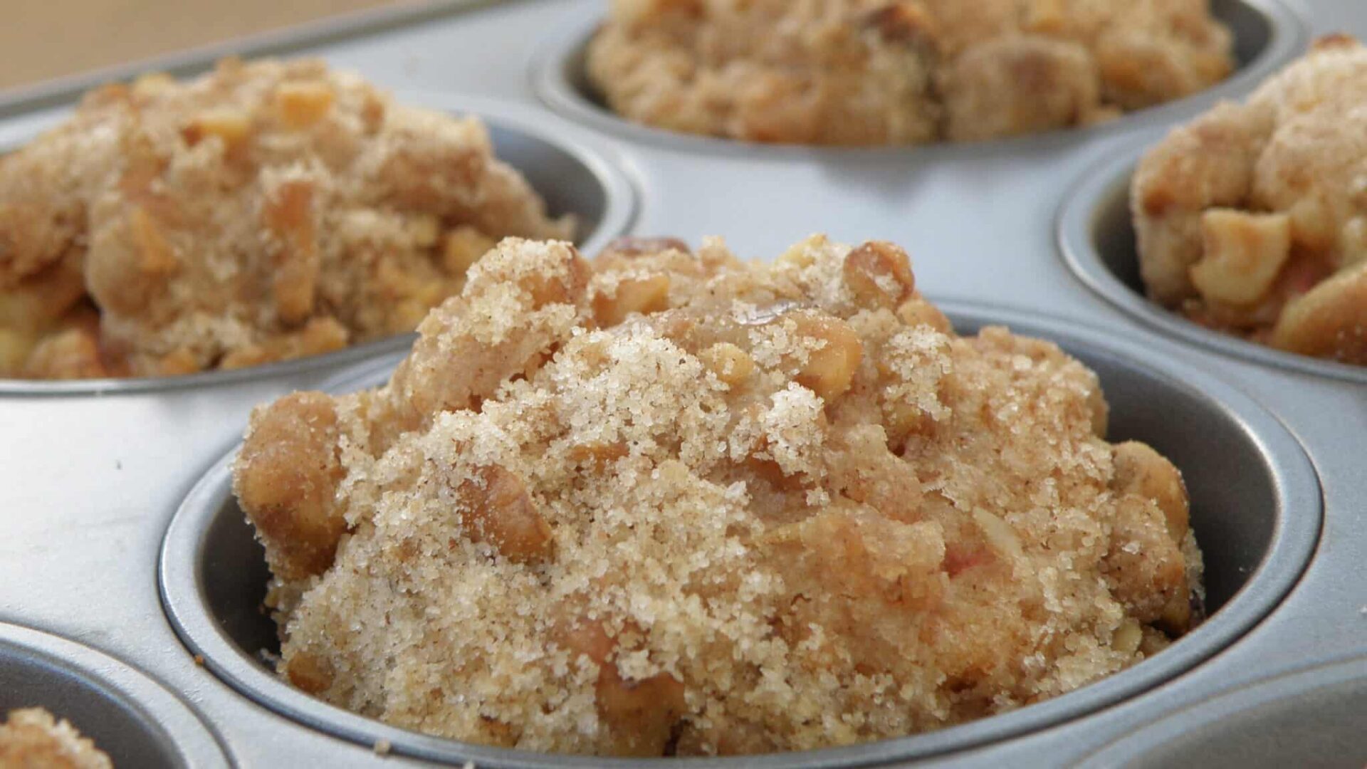 baked Muffins in a muffin pan