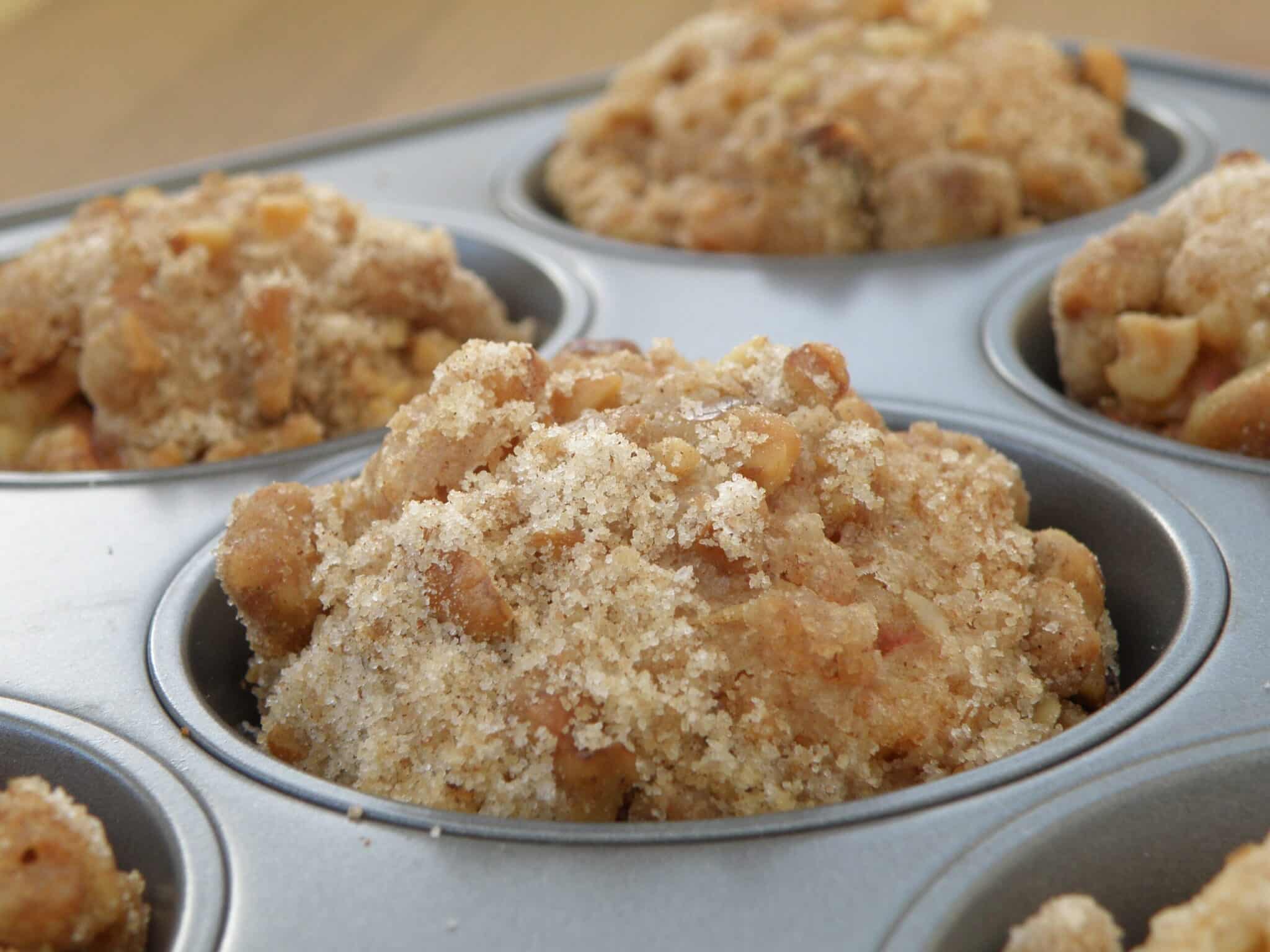baked Muffins in a muffin pan