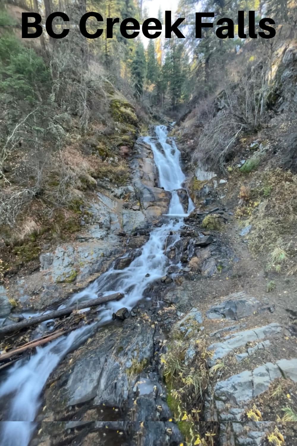 B C Creek Falls pin