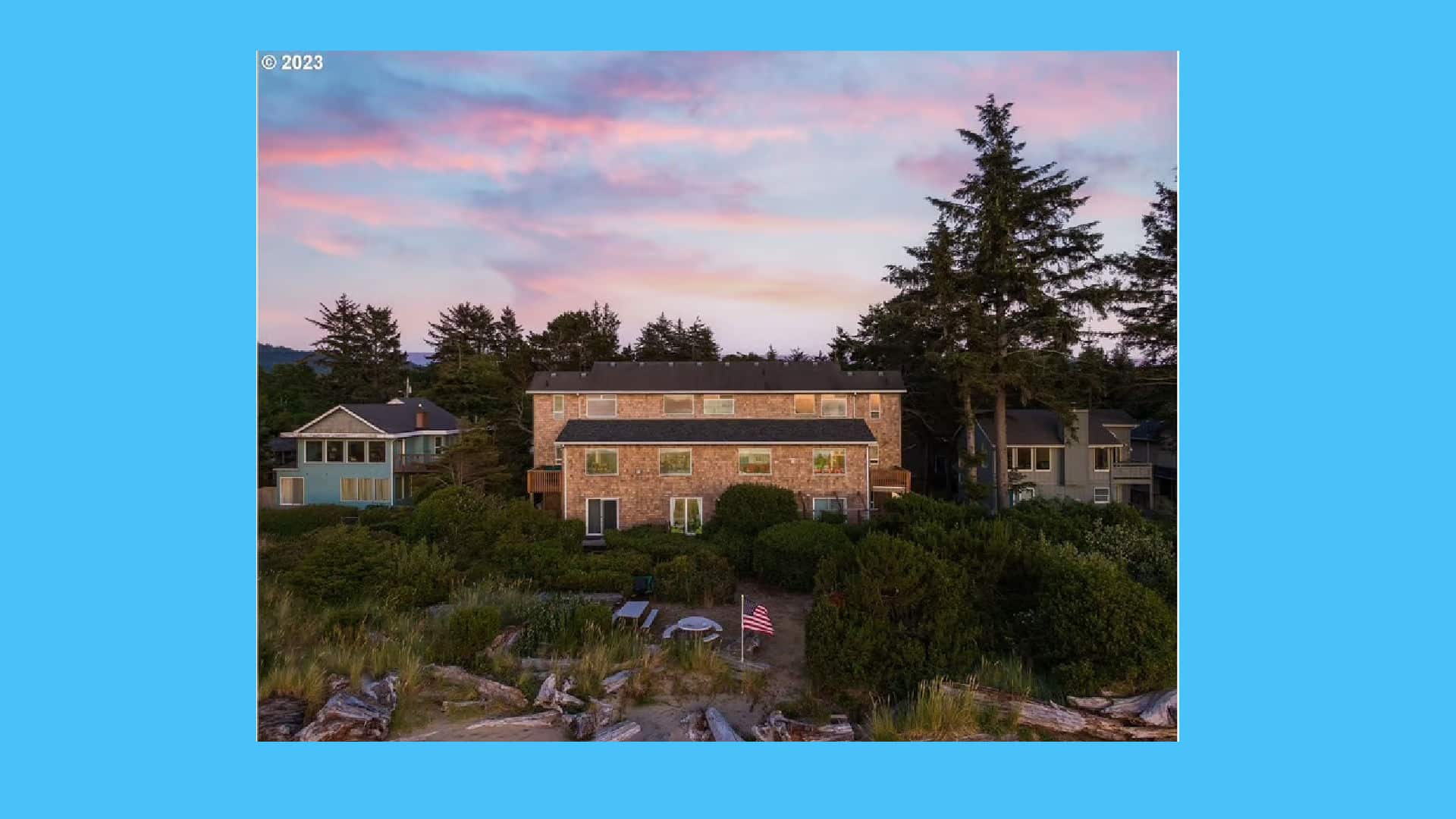 Baywood Shores aerial view of rear of the building