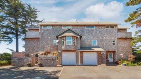 Large two story cedar shingled bed and breakfast