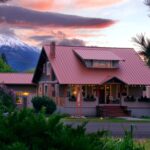The Bronze Antler Bed and Breakfast with a Eastern Oregon Sunset