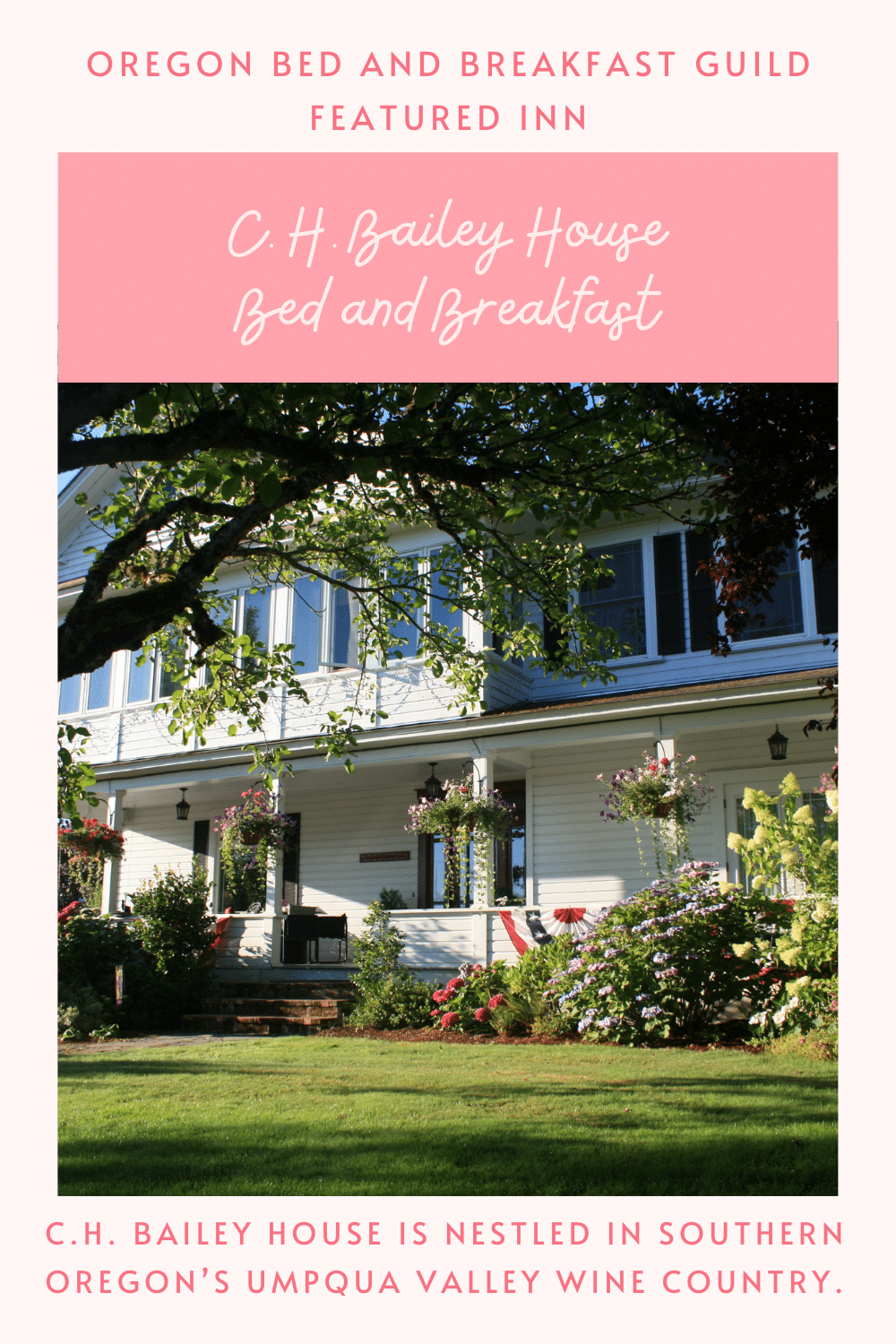 C. H. Bailey House in Roseburg Oregono pin