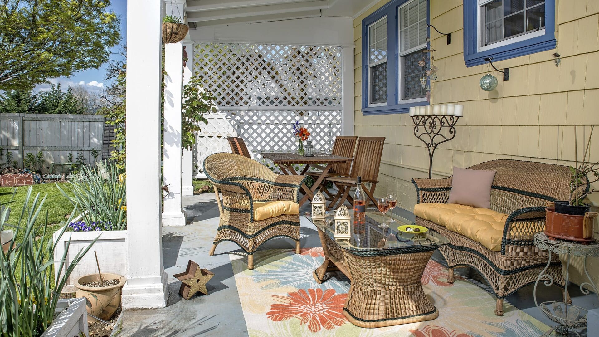 The porch at The Carlton Inn Bed and Breakfast