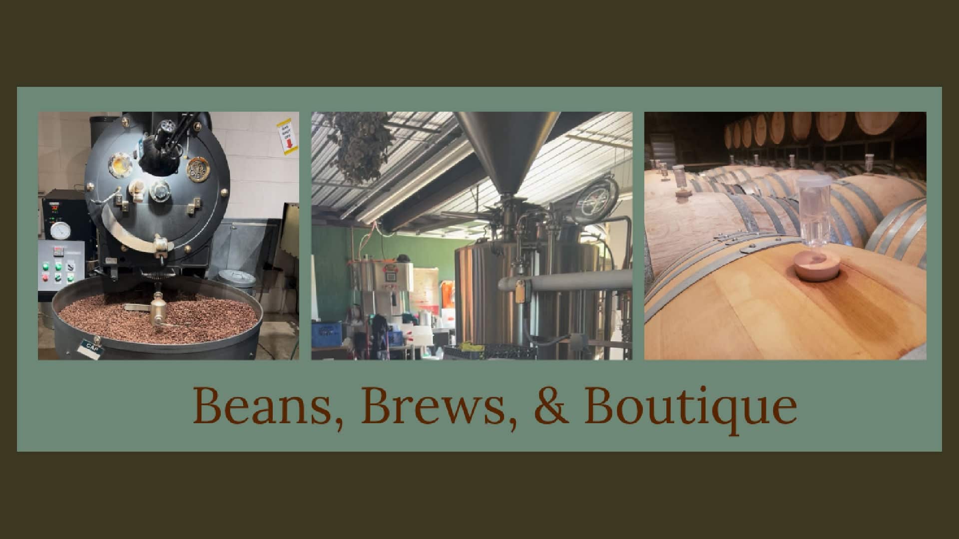 Chehalem Ridge Beans, Brews and Boutique banner