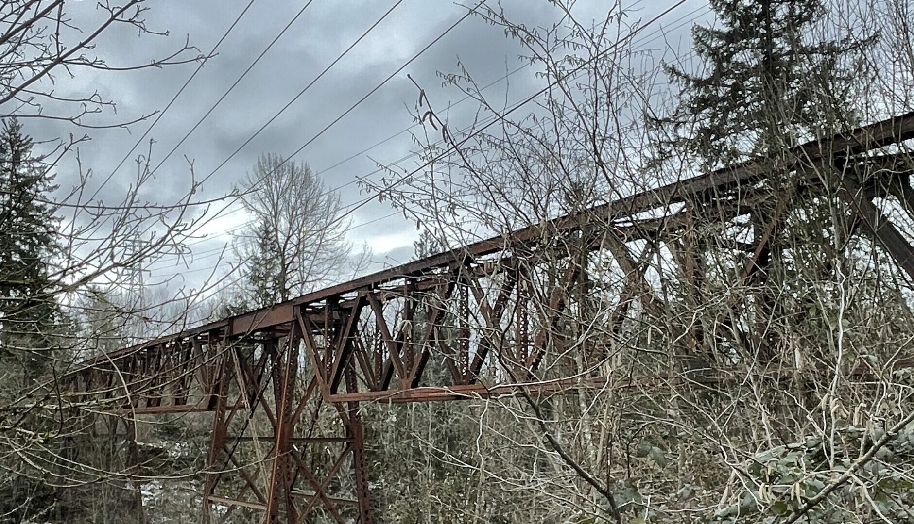 Interurban Elk Crk Trestle of bygone rail days