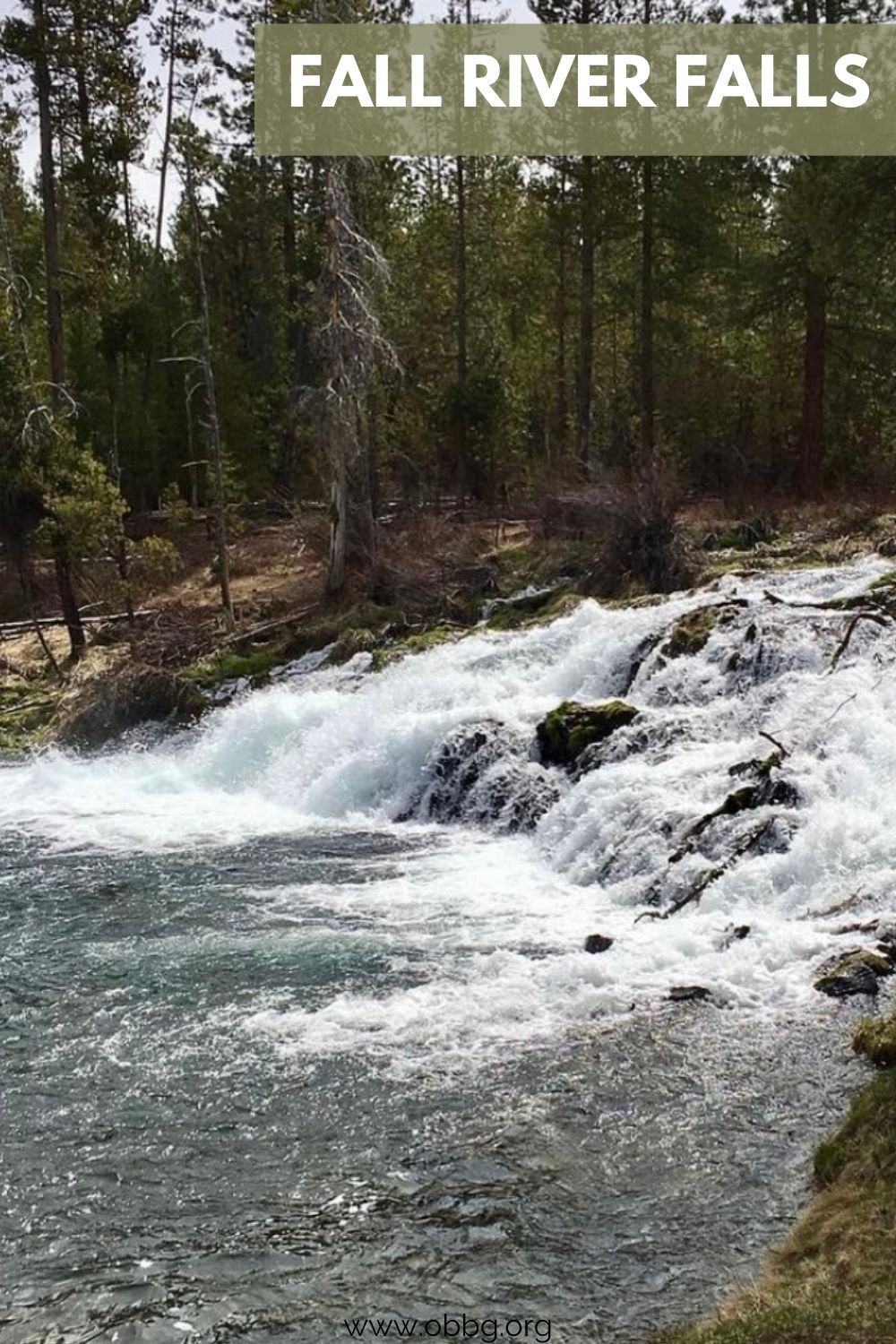 Pinterest Pin of Fall River Falls