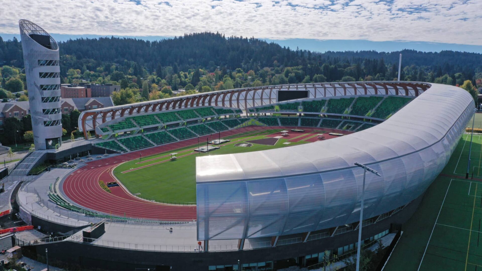 Hayward Field at the University of Oregon