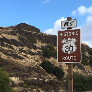 Historic Columbia River Highway sign