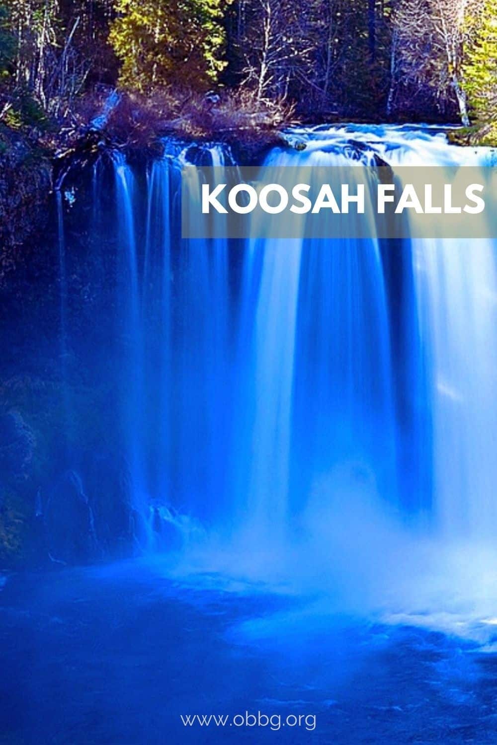 Koosah Falls pinterest pin