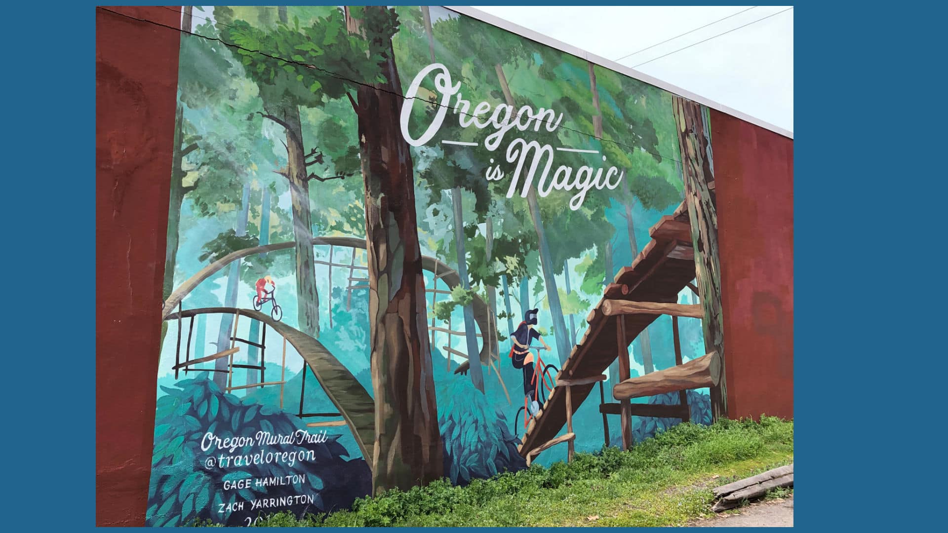 Oakridge Oregon Is Magic Mural on the Oregon Mural Trail