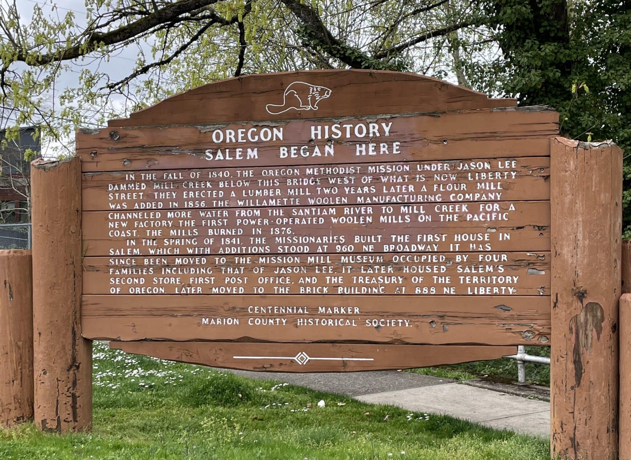 Salem Began here Plaque