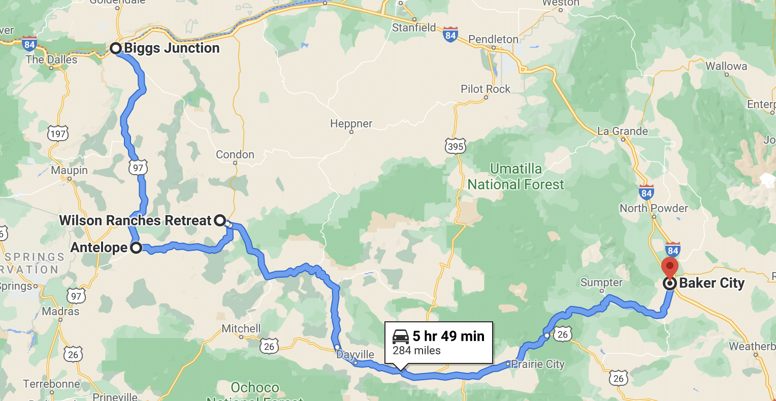 Journey Through Time map