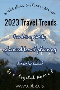 2023 Travel Trends pinterest pin