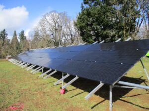 Solar Array at Yamhill Vineyards Bed and breakfast