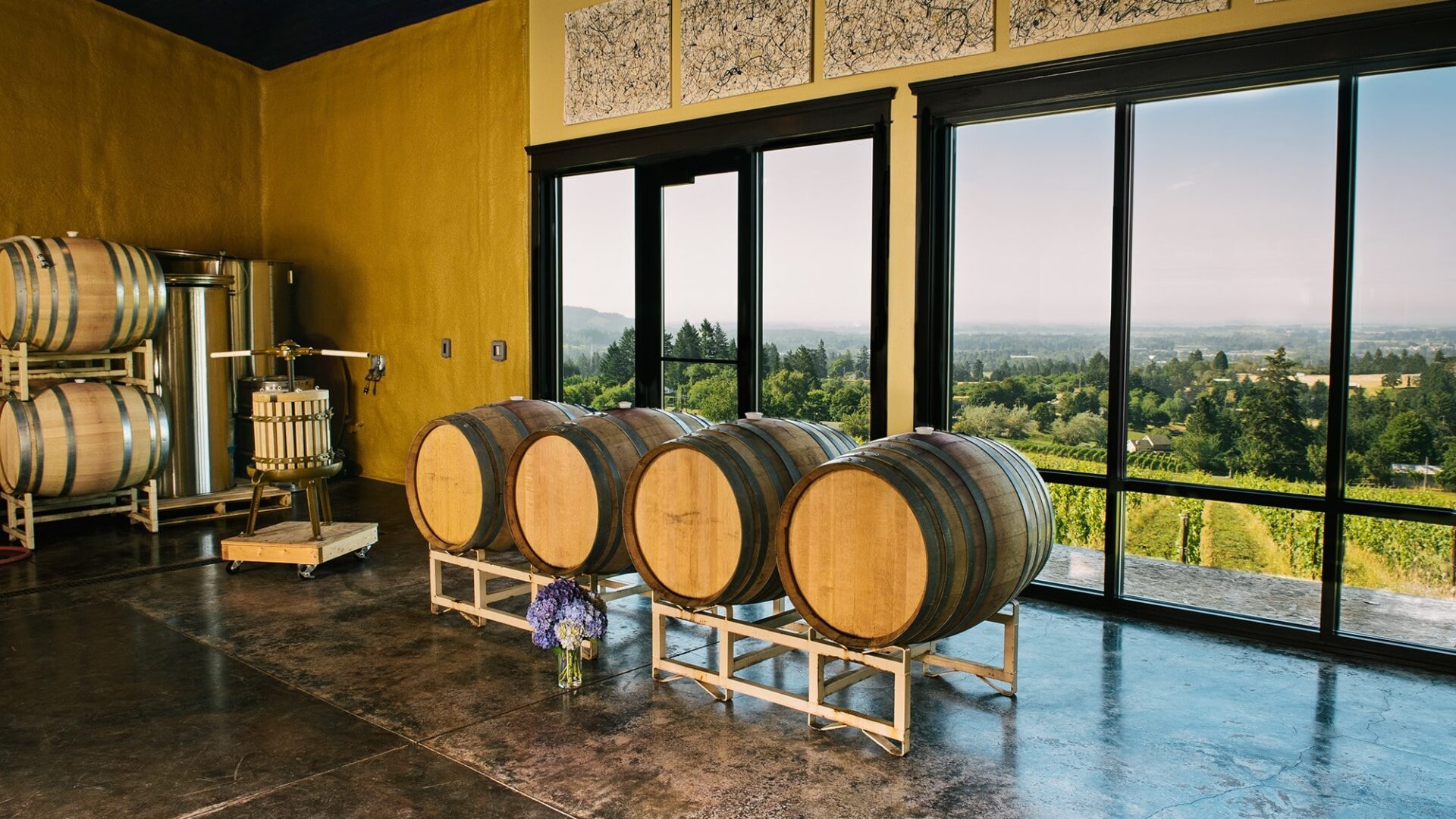 Bells Up Winery wine vats