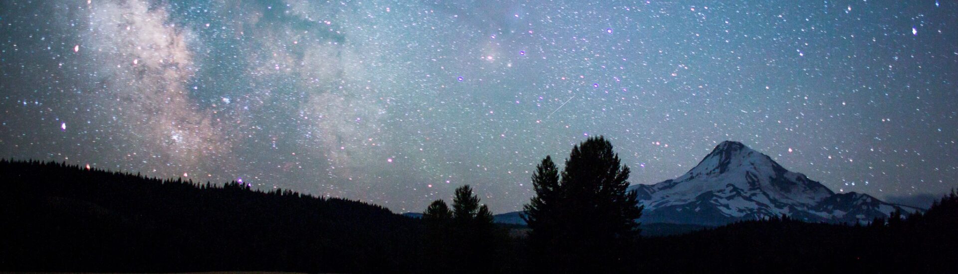 Milky Way over Mt Hood. Oregon’s Magnificent Dark Skies